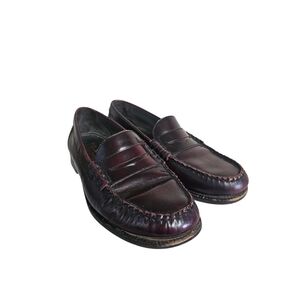 Florsheim Victor Men's 9 D Burgundy Leather Penny Loafer Dress Shoe